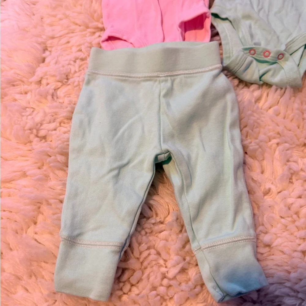 Pink and Green baby newborn Set